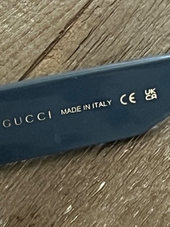 GUCCI GG1839S 003 rectangular blue frame sunglasses main image 8